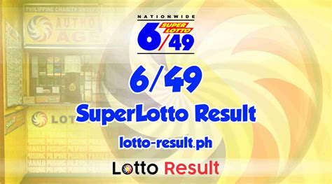 6/49 Lotto Result Today .